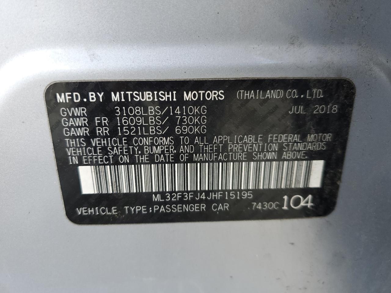 2018 Mitsubishi Mirage - Image 13