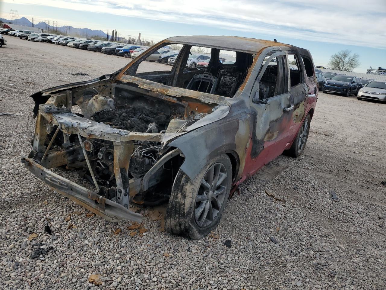 2014 Dodge Durango Sxt de vânzare în Tucson, AZ - Burn