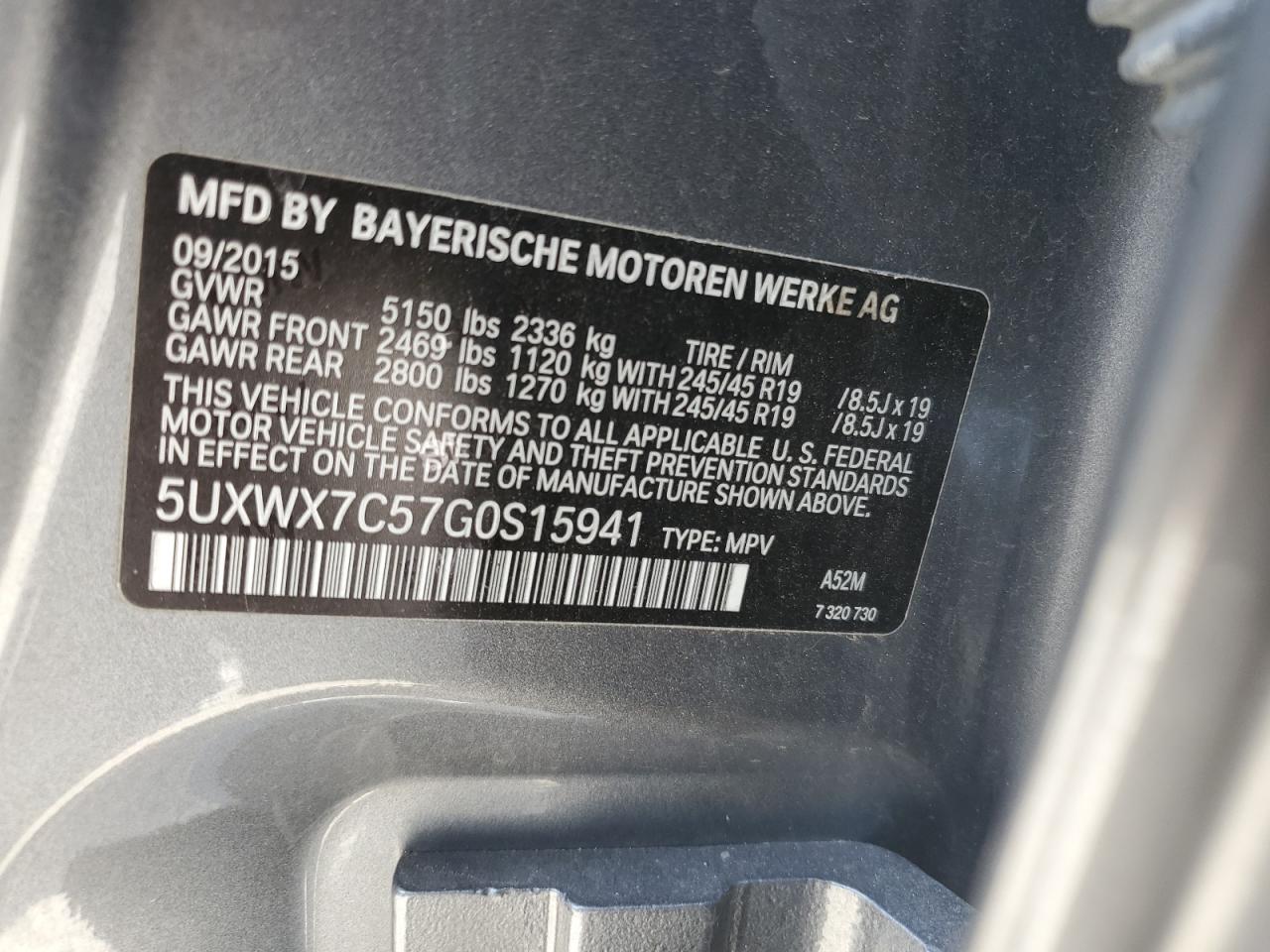 2016 BMW X3 - Image 15