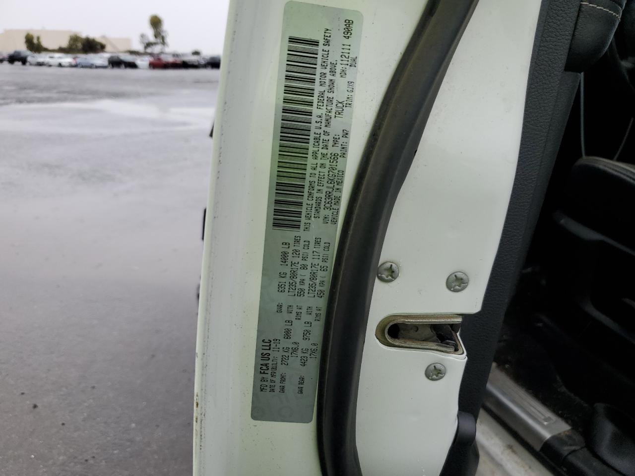 2019 Ram 3500 Laram VIN: 3C63RRJL6KG701566 Lot: 44209985