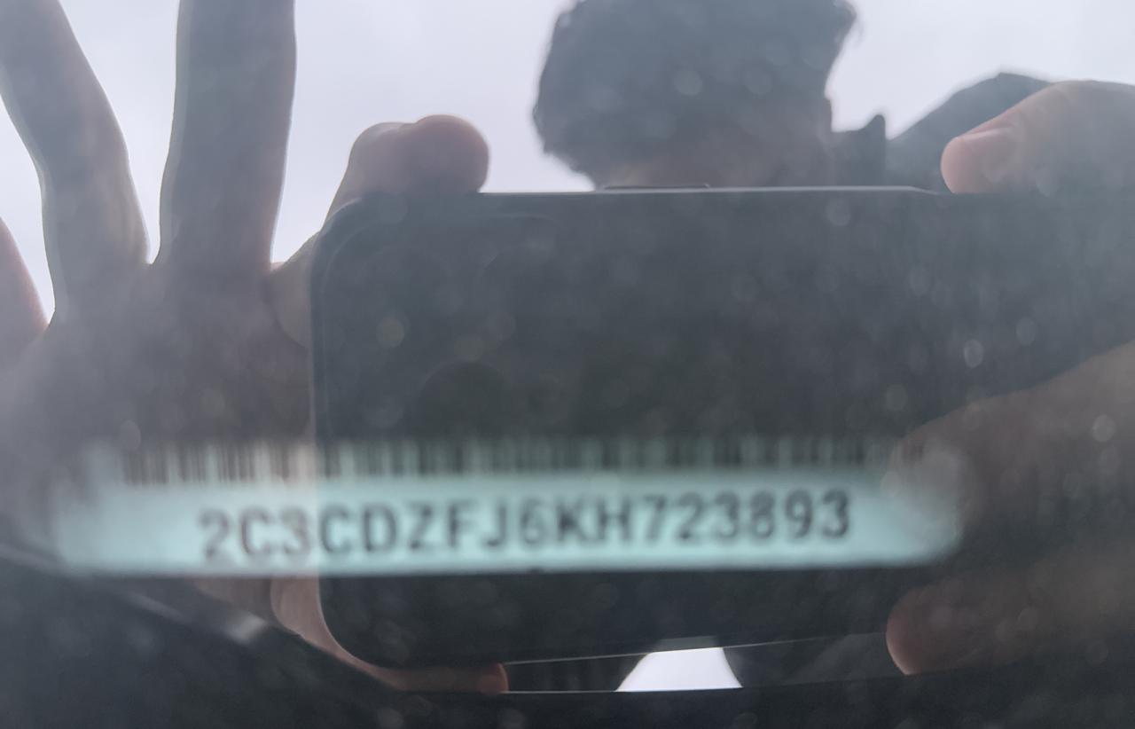 2019 Dodge Challenger R/T Scat Pack VIN: 2C3CDZFJ6KH723893 Lot: 45429165