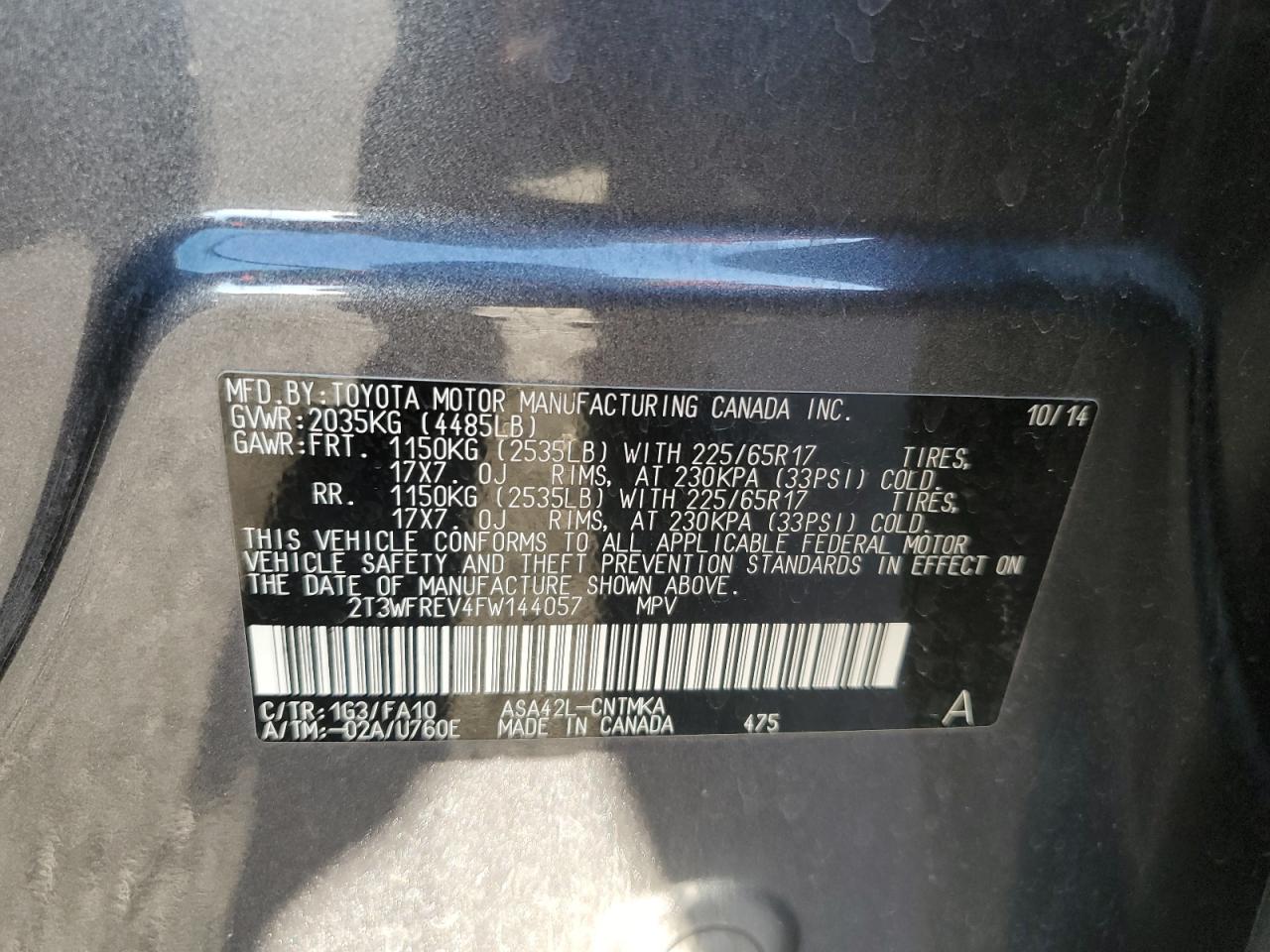 2015 Toyota RAV 4 - Image 13