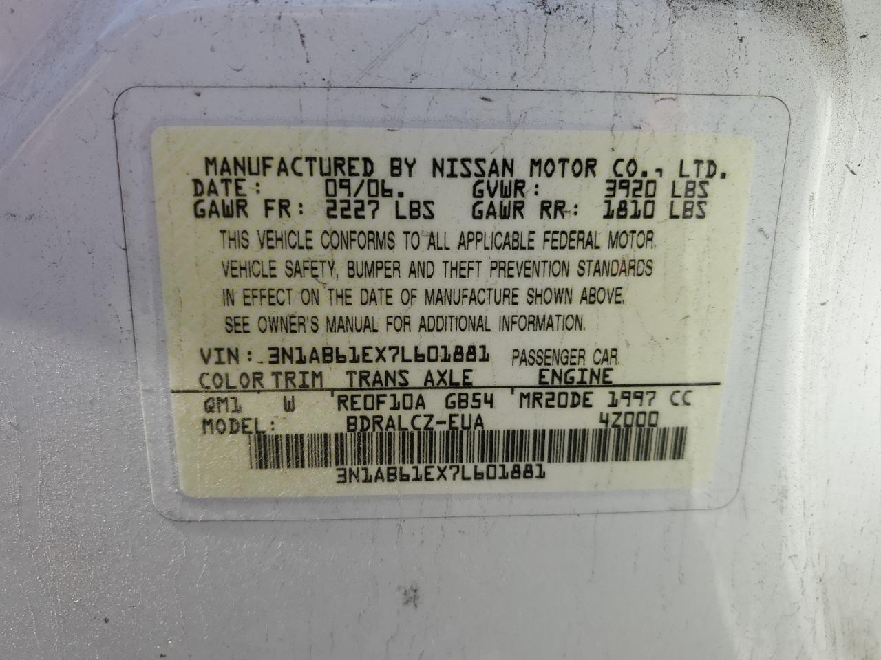 2007 Nissan Sentra - Image 13