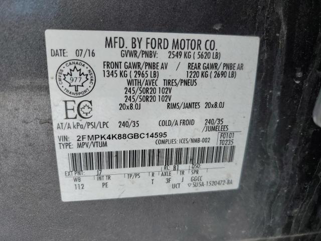 2016 FORD EDGE TITANIUM  