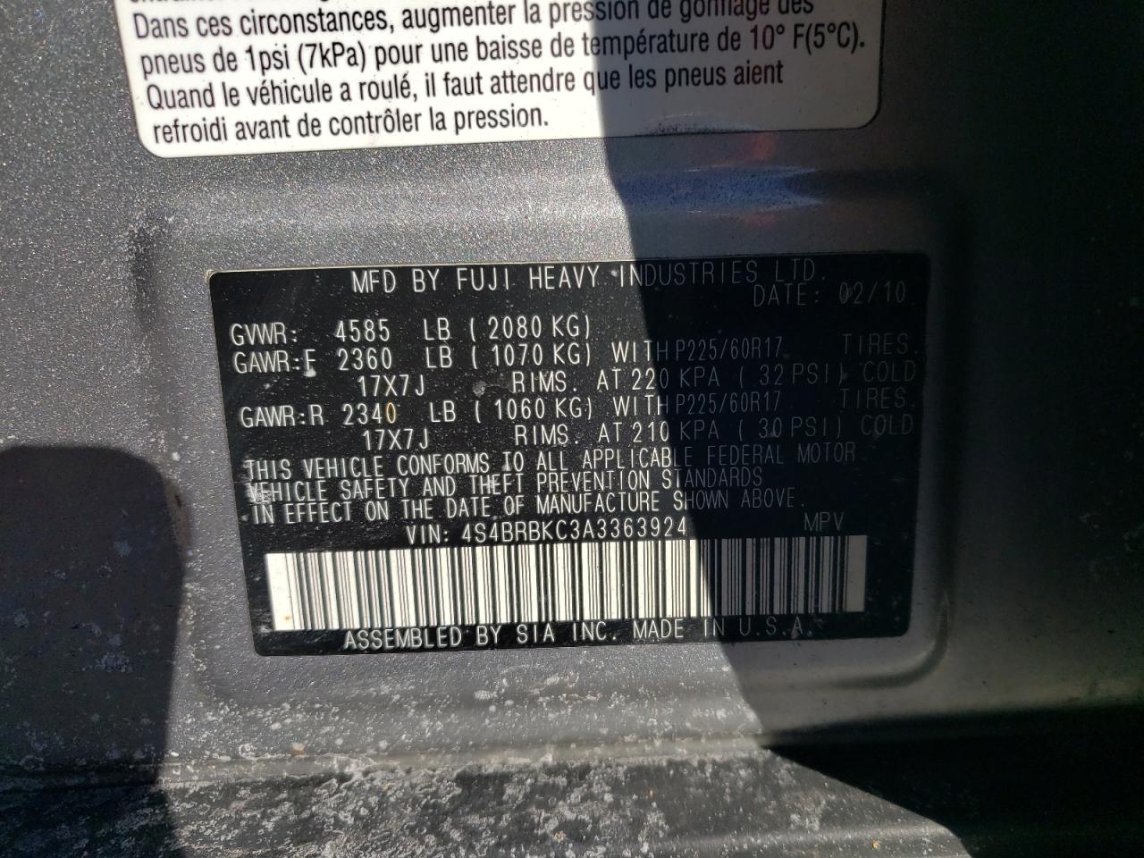 2010 Subaru Outback - Image 13