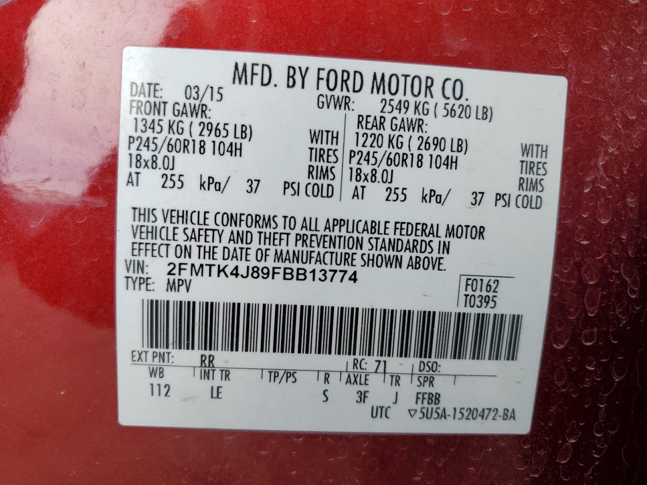 2015 Ford Edge - Image 13