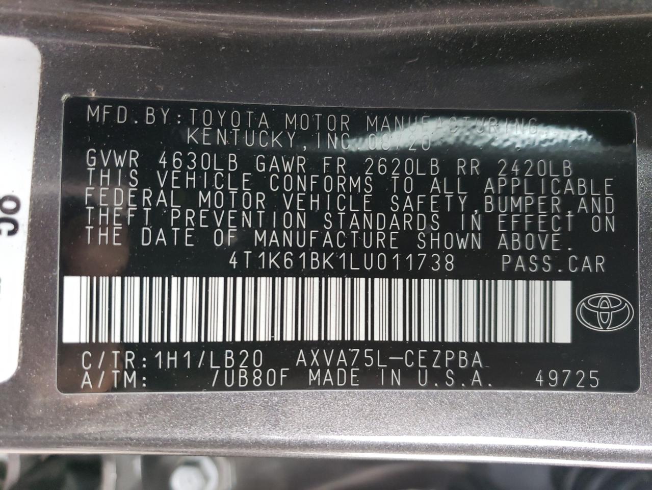 2020 Toyota Camry - Image 14