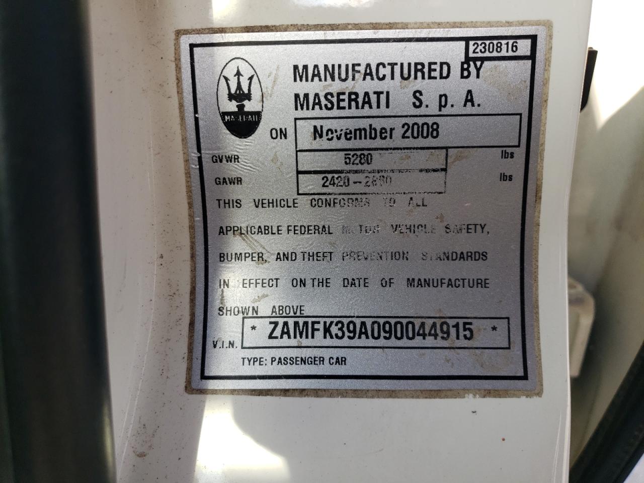 2009 Maserati Quattroporte - Image 12