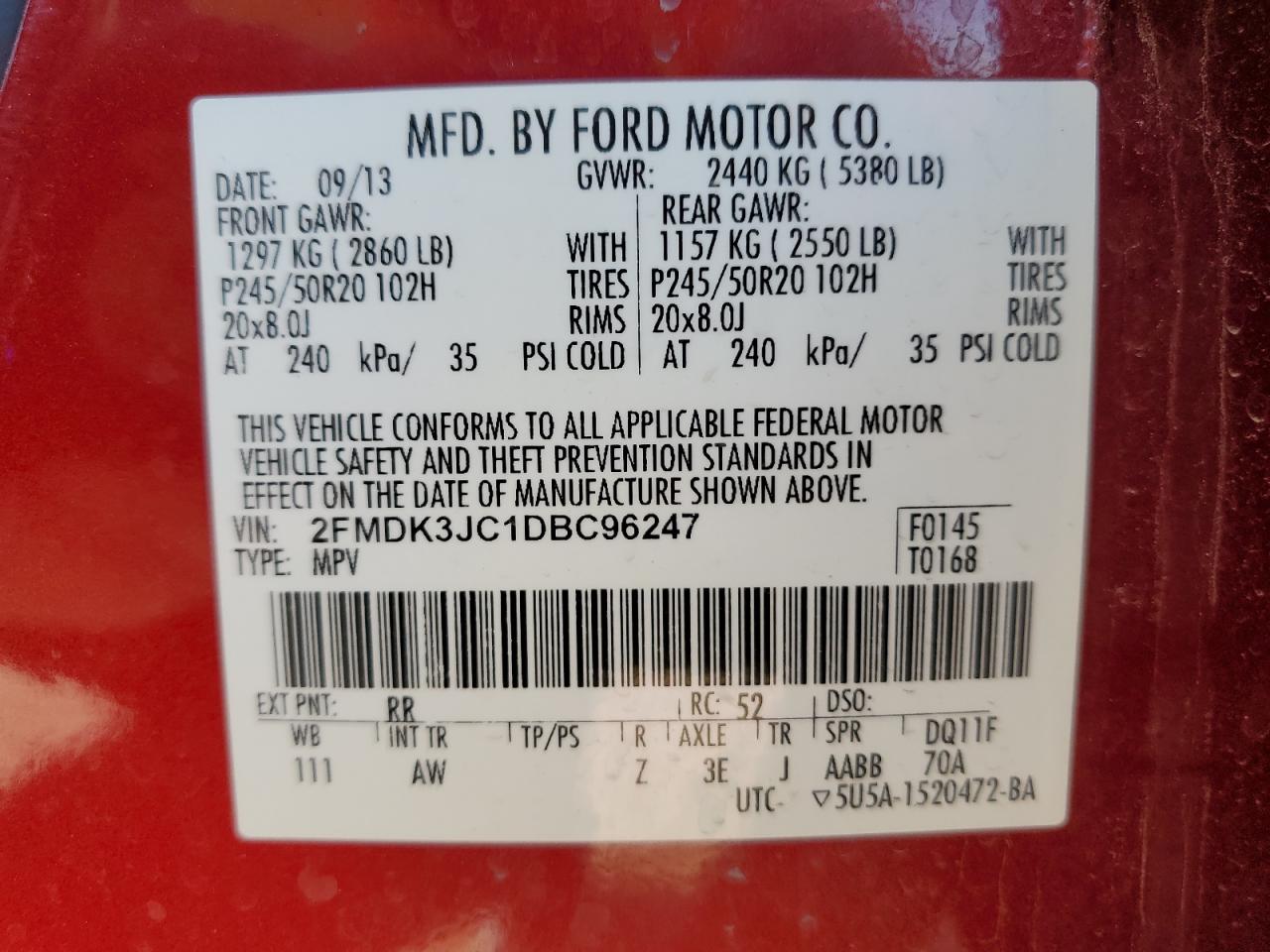 2013 Ford Edge - Image 12