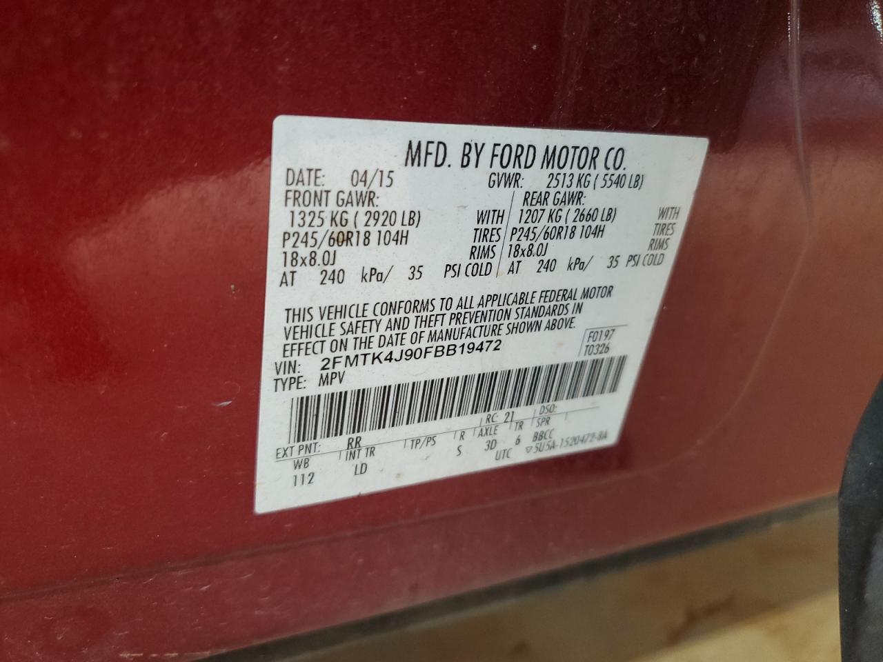 2015 Ford Edge - Image 16