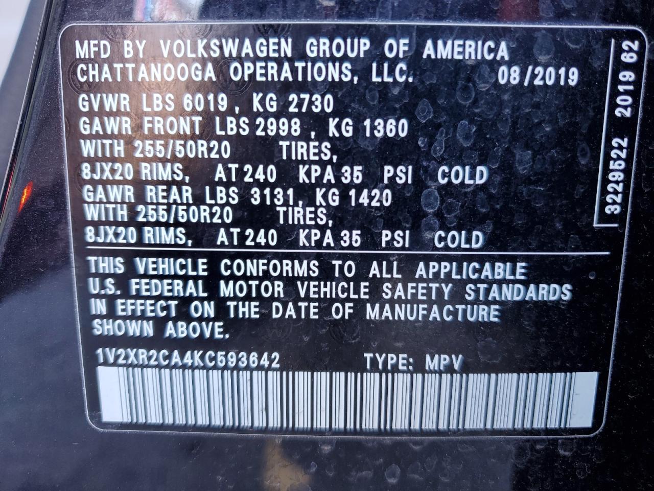 2019 Volkswagen Atlas - Image 13