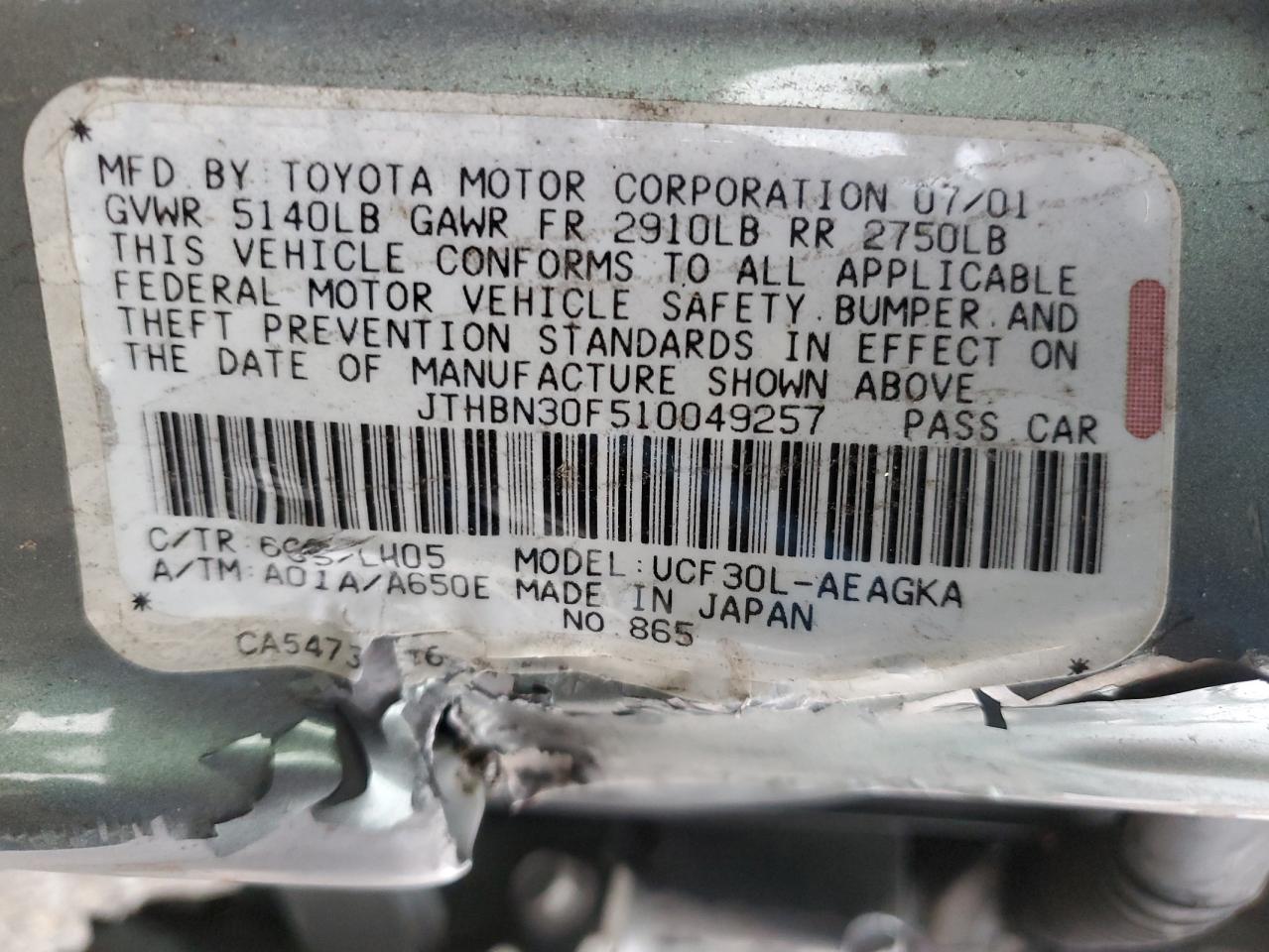 2001 Lexus LS - Image 14