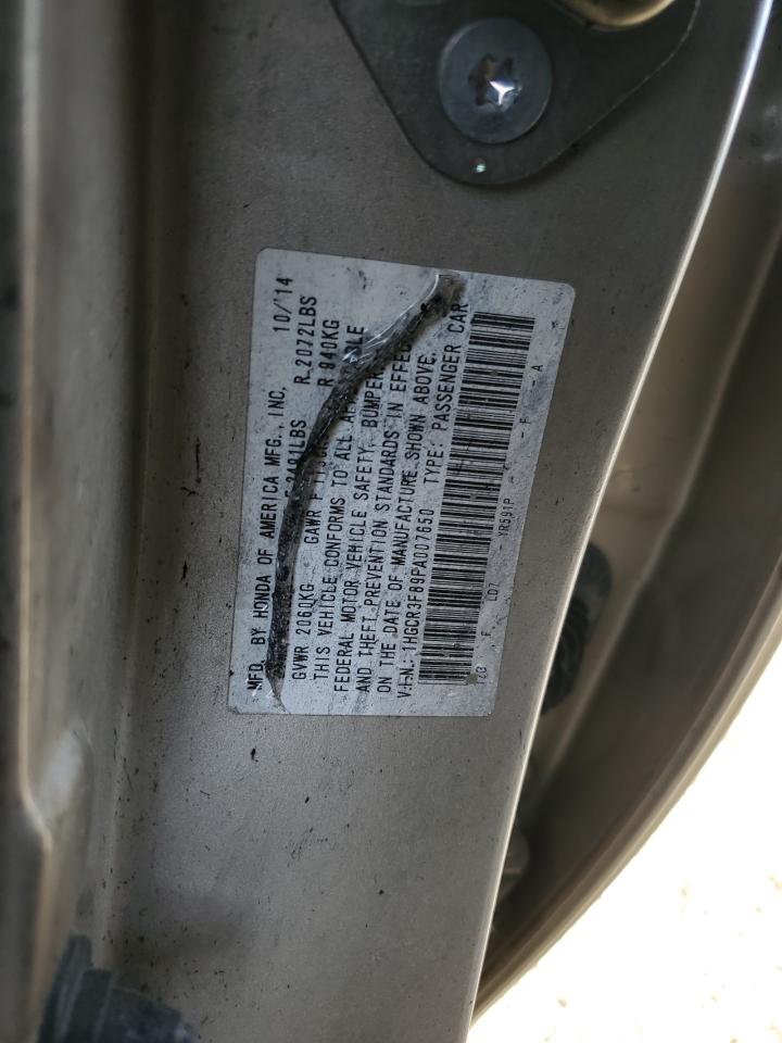 2015 Honda Accord Exl VIN: 1HGCR3F89FA007650 Lot: 47136875