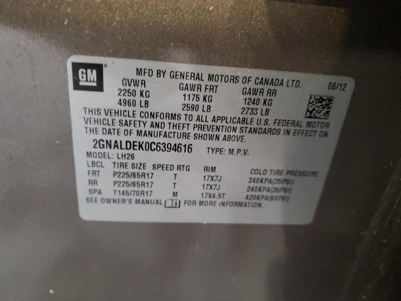 2012 Chevrolet Equinox - Image 12