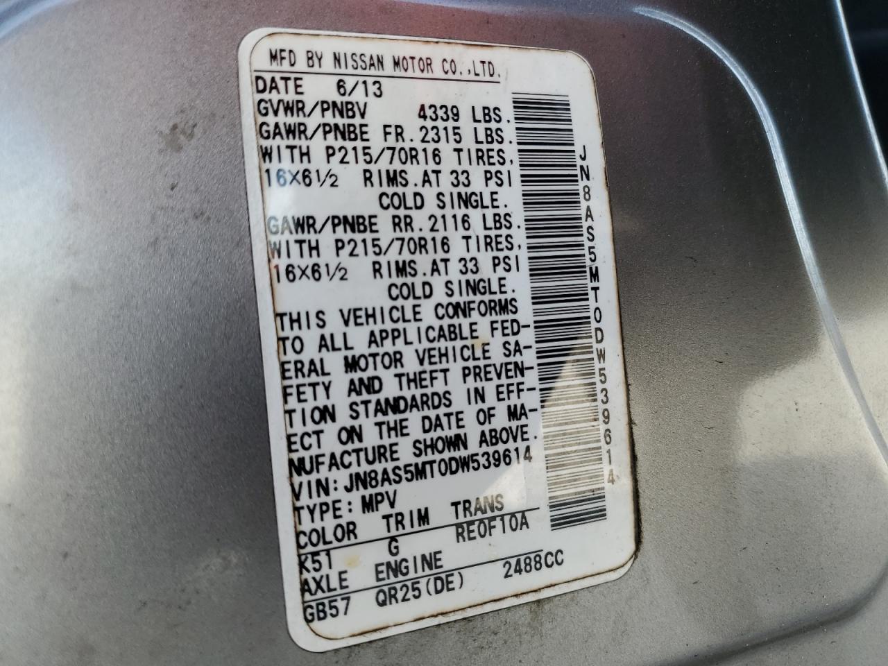 2013 Nissan Rogue - Image 13