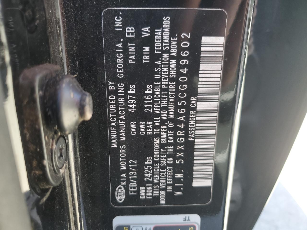 2012 Kia Optima - Image 12