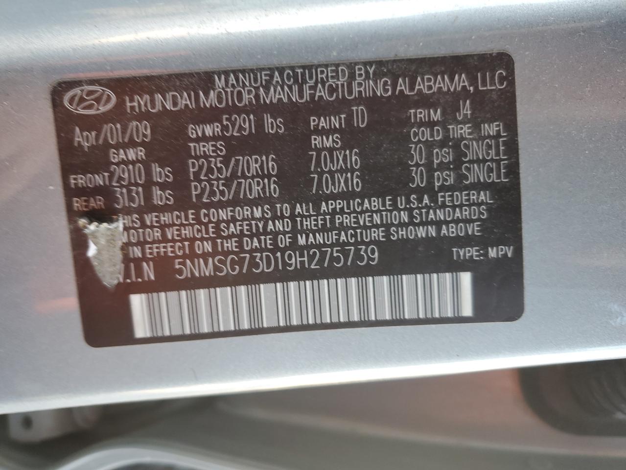 2009 Hyundai Santa Fe - Image 12