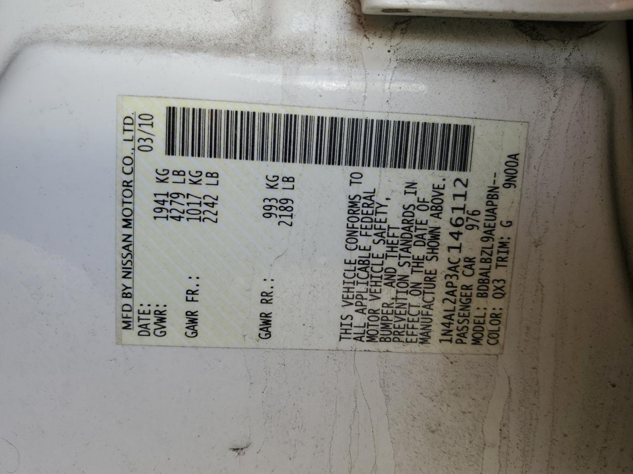 2010 Nissan Altima - Image 12