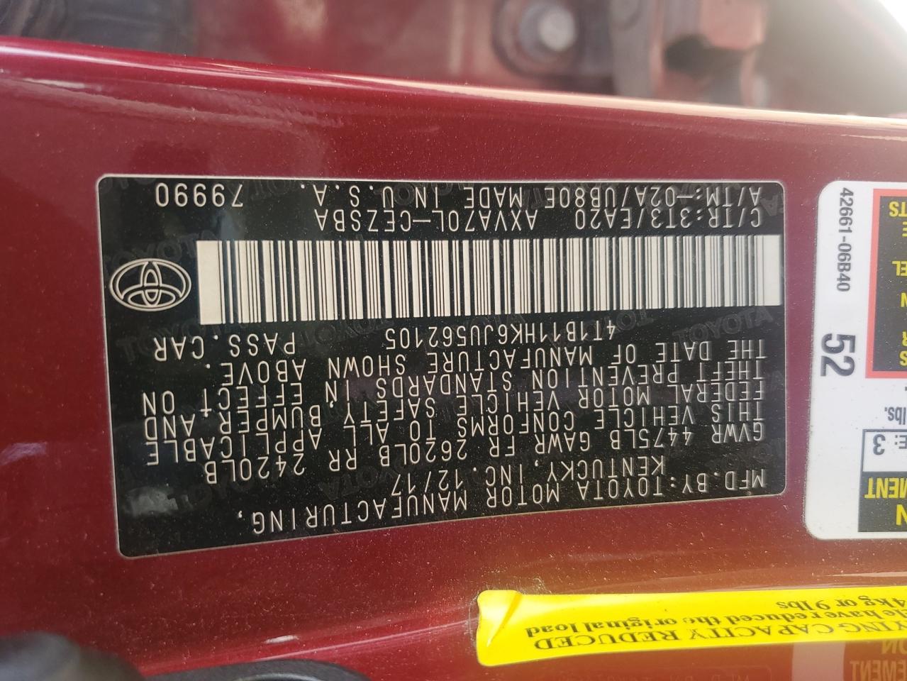 2018 Toyota Camry - Image 12