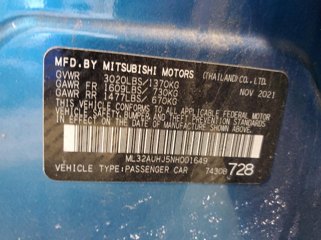 2022 Mitsubishi Mirage - Image 14