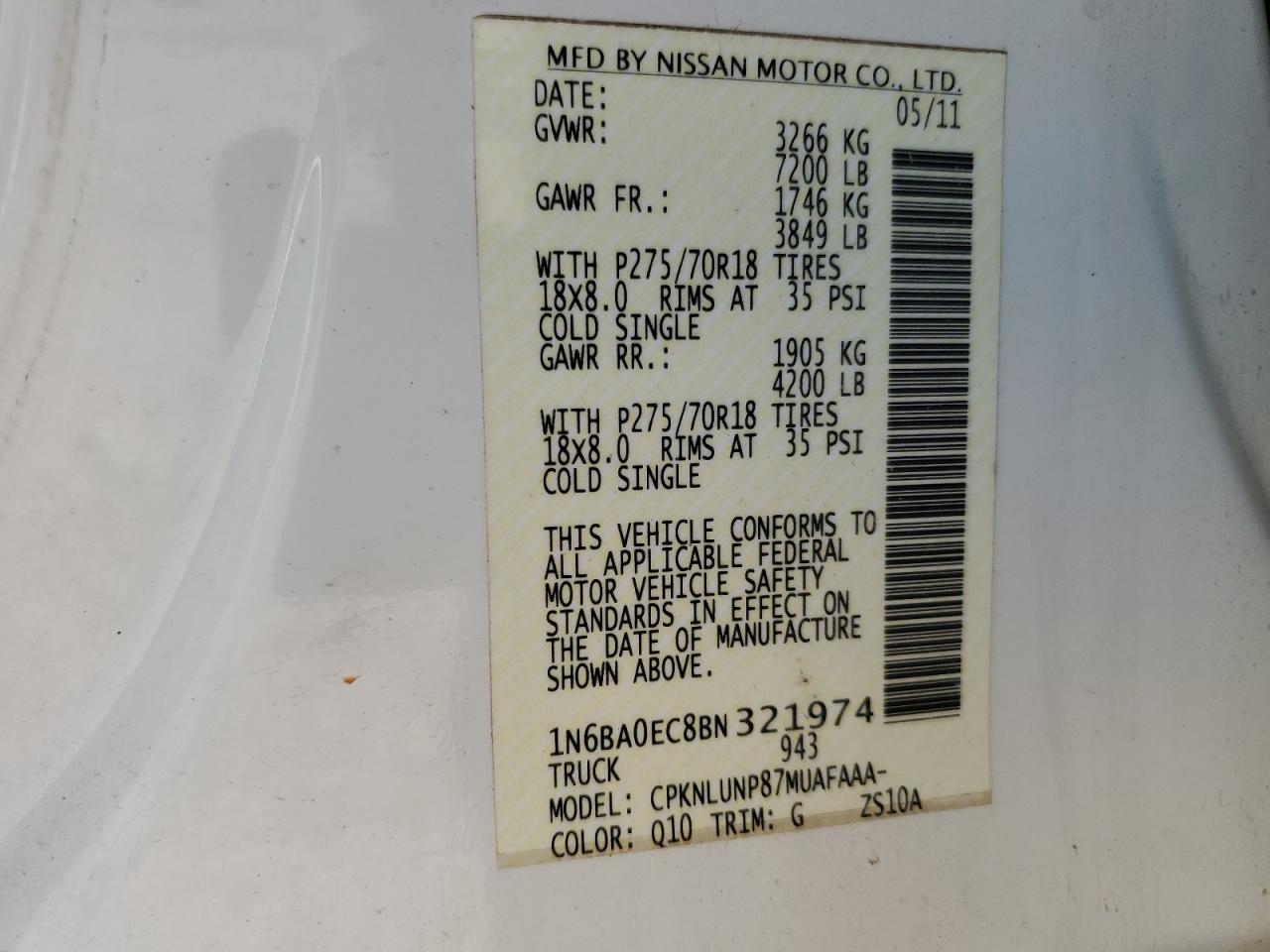2011 Nissan Titan - Image 12