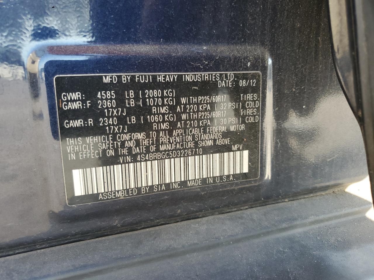 2013 Subaru Outback - Image 15