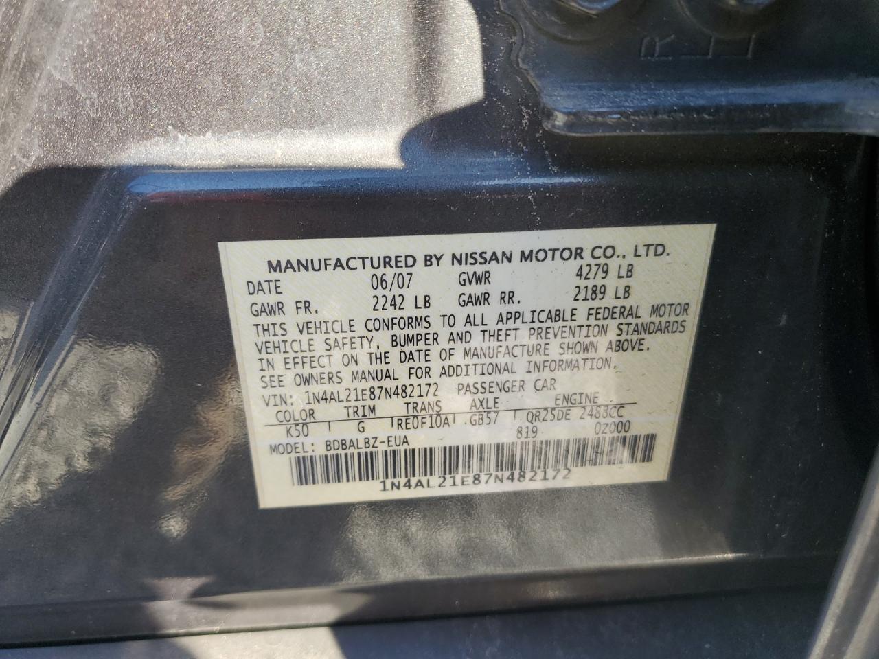 2007 Nissan Altima - Image 13