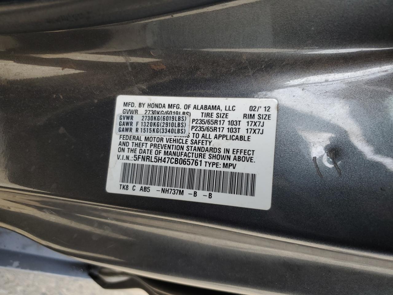 2012 Honda Odyssey - Image 14