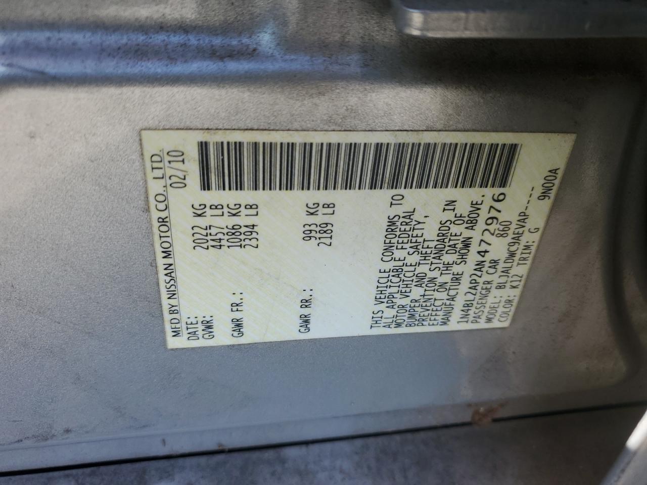 2010 Nissan Altima - Image 12