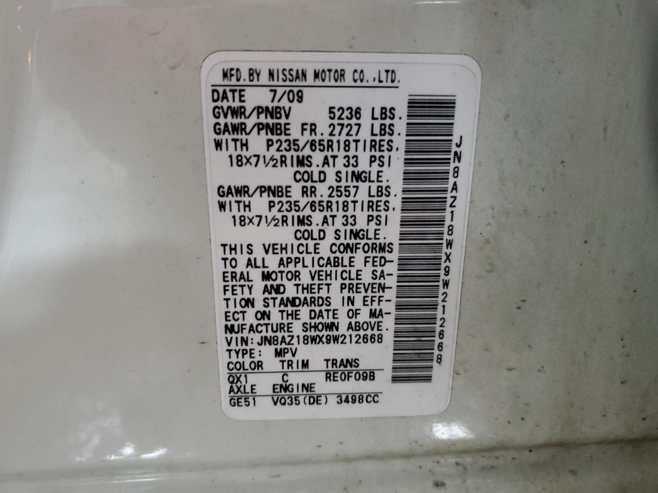 2009 Nissan Murano - Image 13