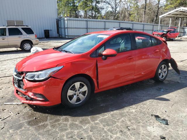  CHEVROLET CRUZE 2017 Czerwony
