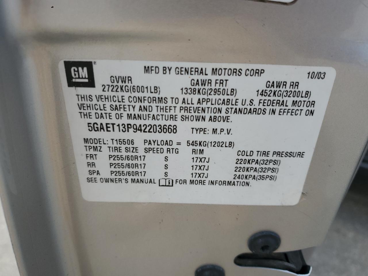 2004 Buick Rainer - Image 15