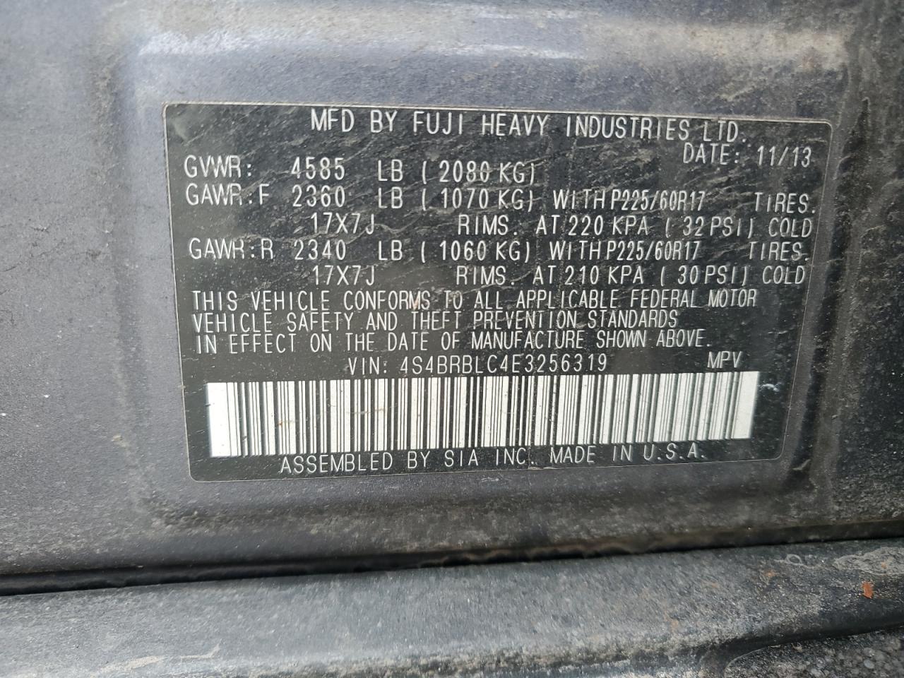 2014 Subaru Outback - Image 13