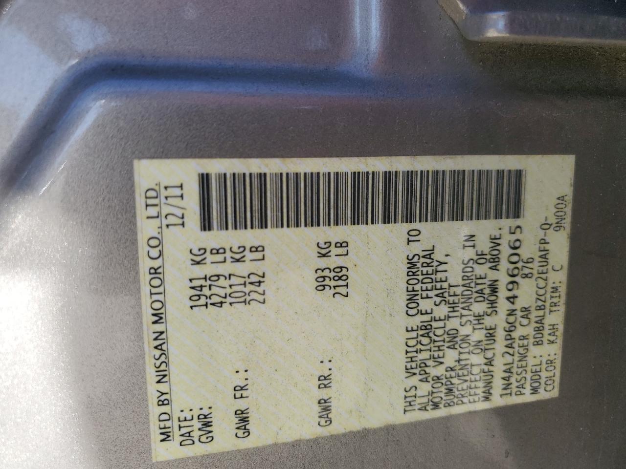 2012 Nissan Altima - Image 14