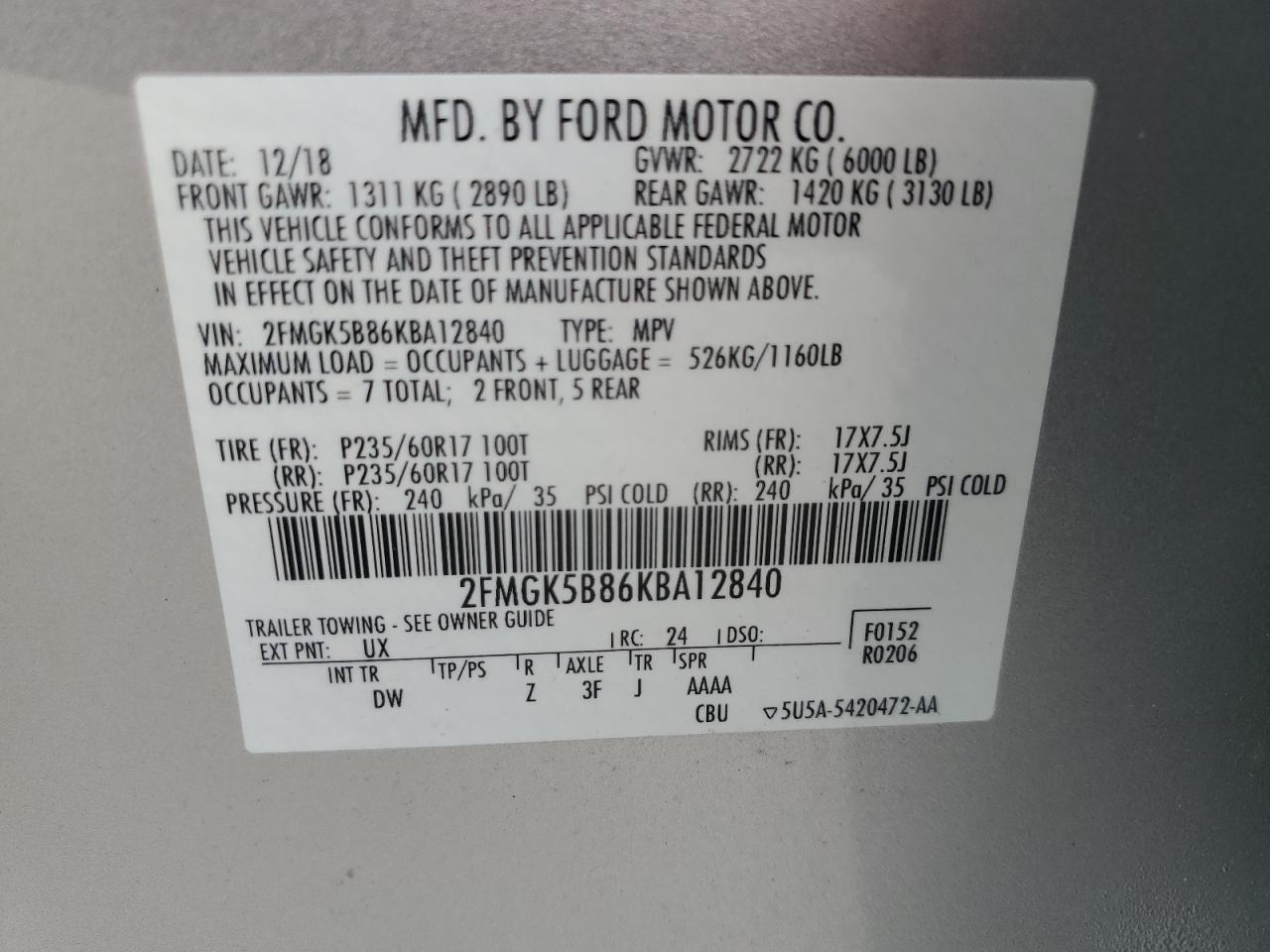2019 Ford Flex - Image 14