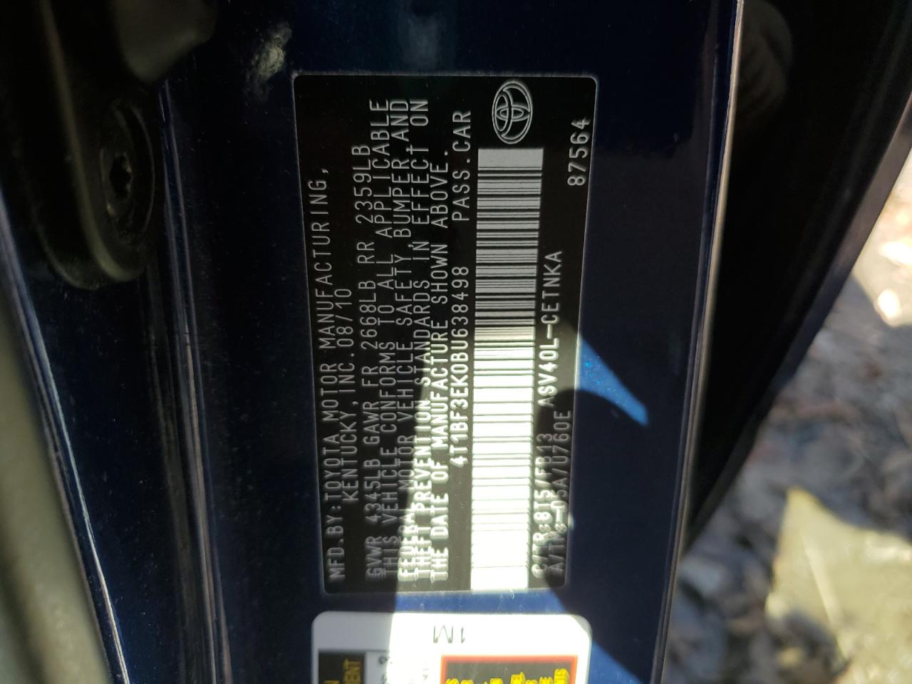 2011 Toyota Camry - Image 12