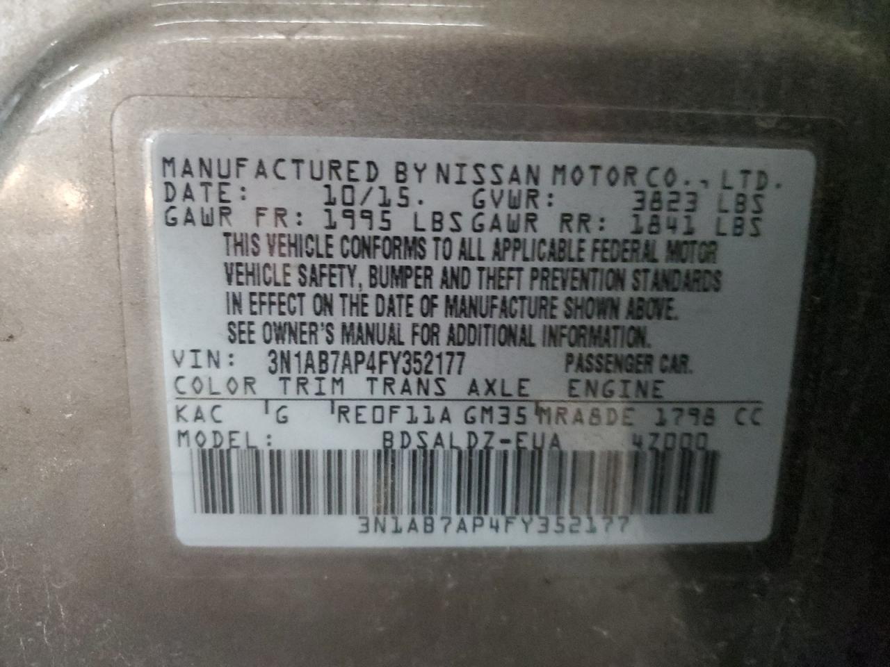 2015 Nissan Sentra - Image 12