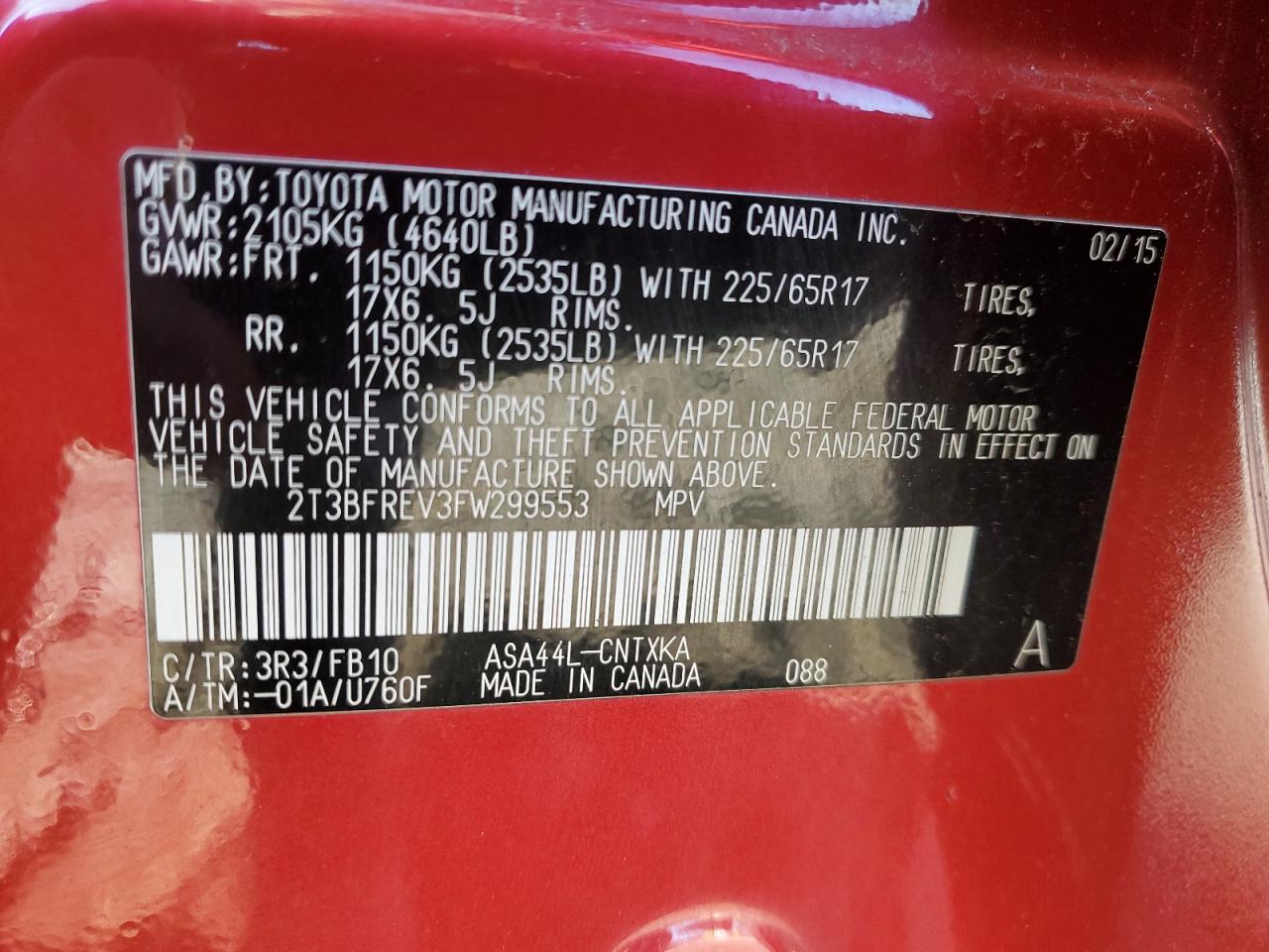 2015 Toyota RAV 4 - Image 12