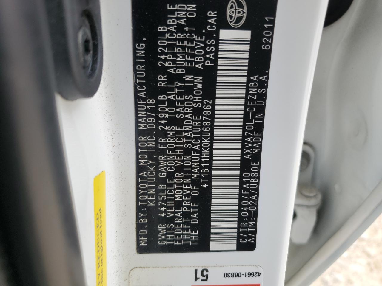 2019 Toyota Camry - Image 13