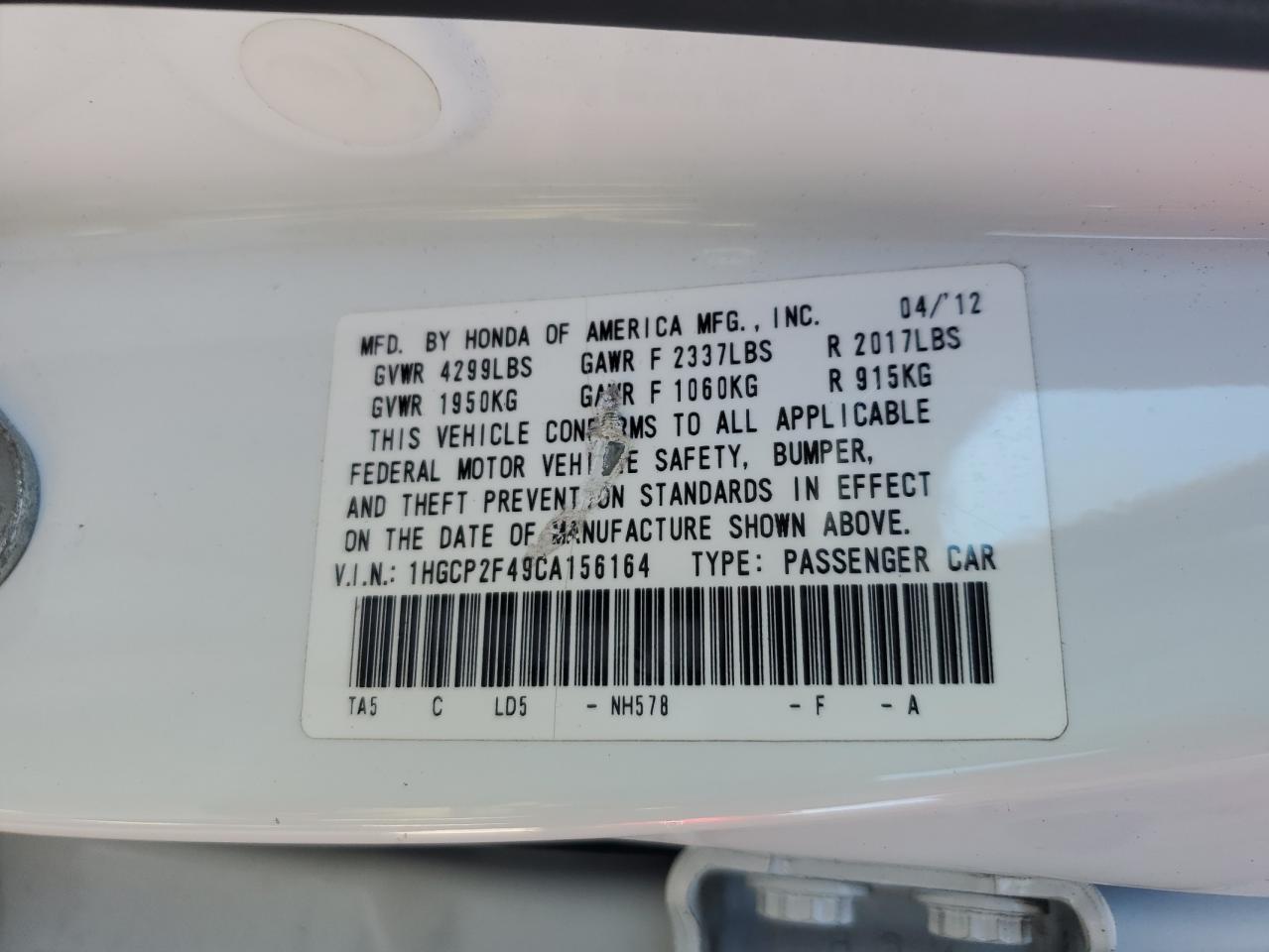 2012 Honda Accord - Image 13
