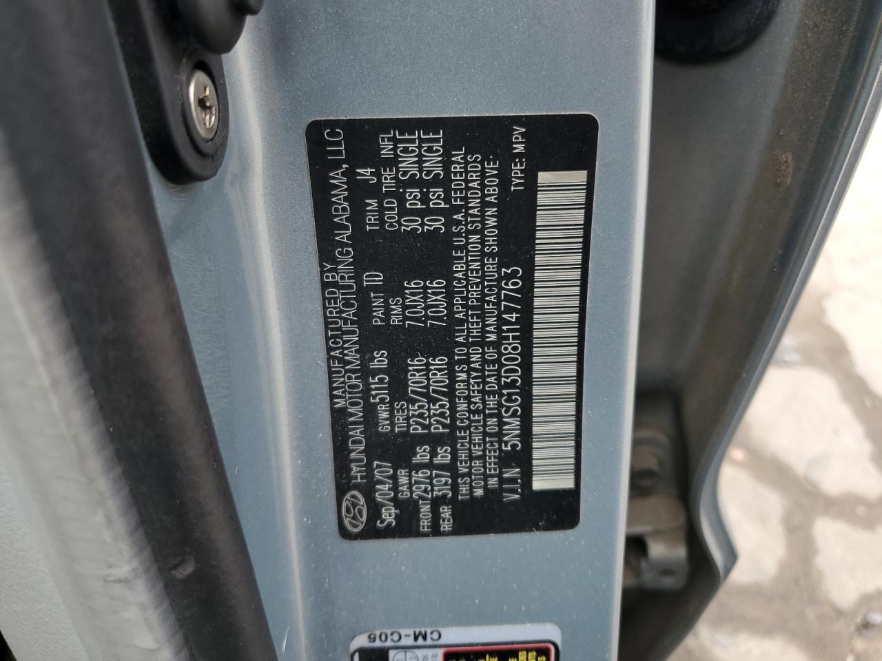 2008 Hyundai Santa Fe - Image 13