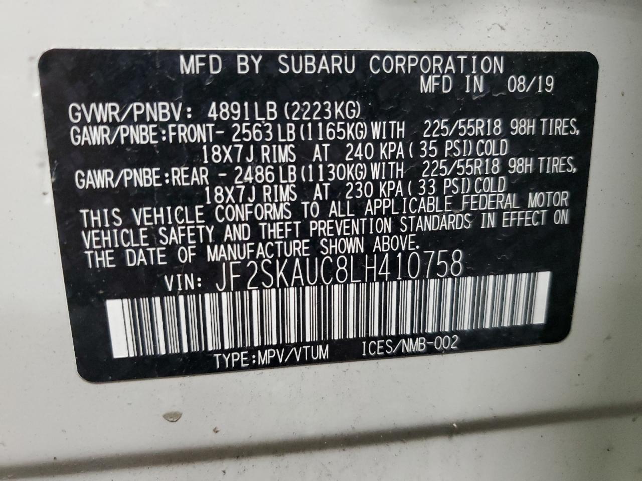 2020 Subaru Forester - Image 14