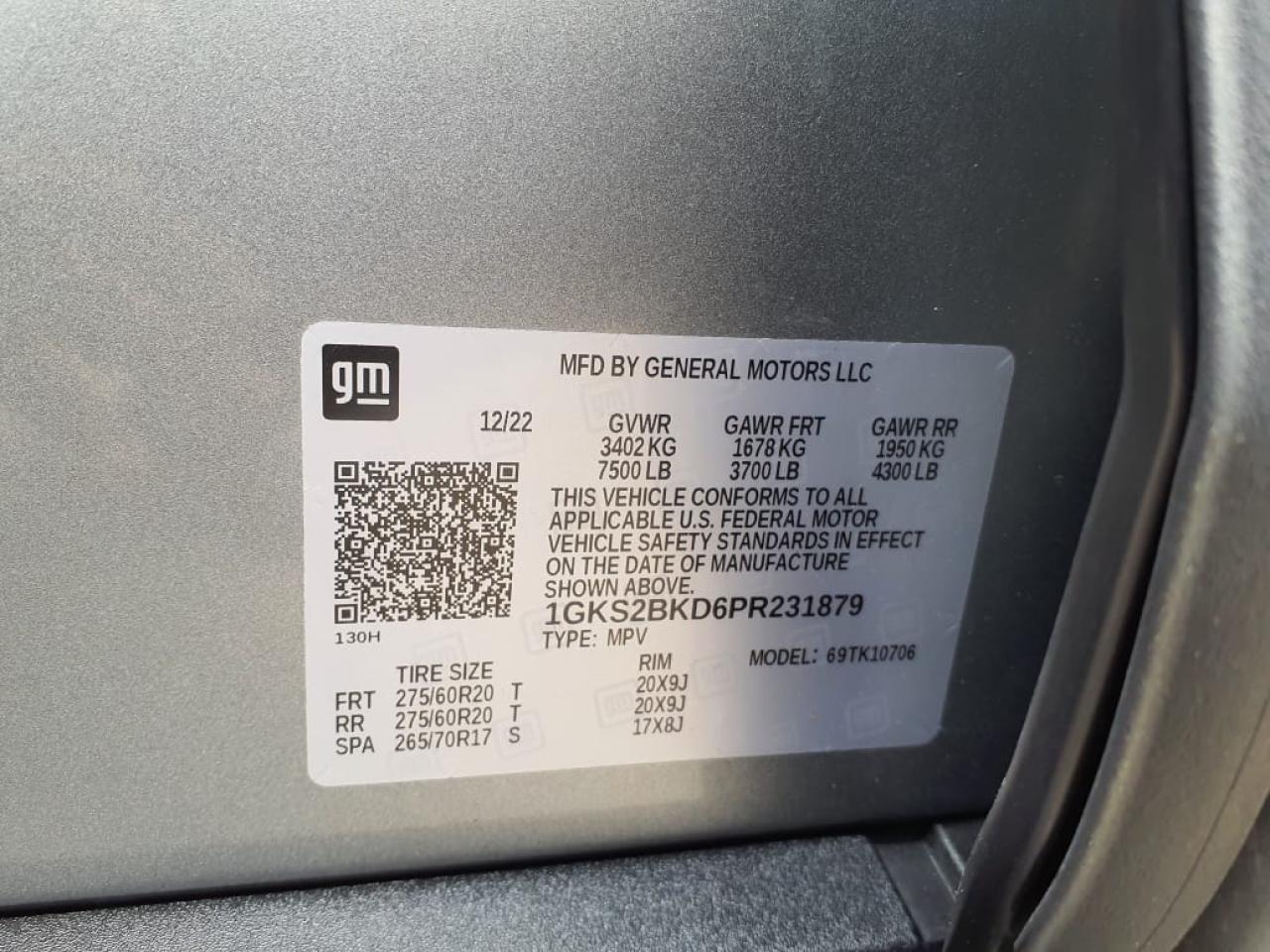 1GKS2BKD6PR231879 - 2023 Gmc YUKON - #46199915