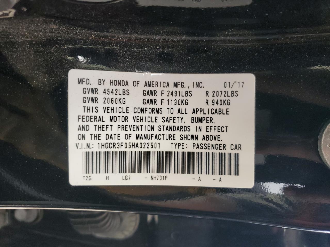 2017 Honda Accord - Image 12