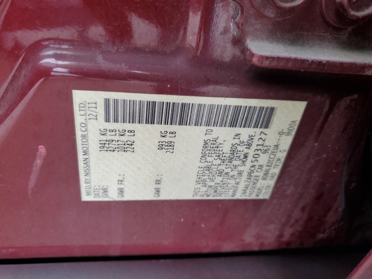 2012 Nissan Altima - Image 12