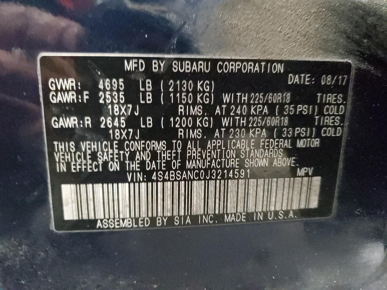 2018 Subaru Outback - Image 13