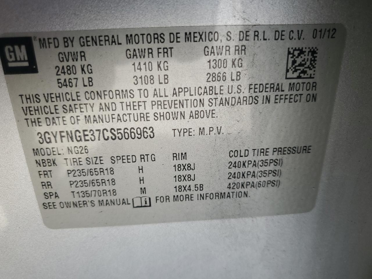 2012 Cadillac SRX - Image 13