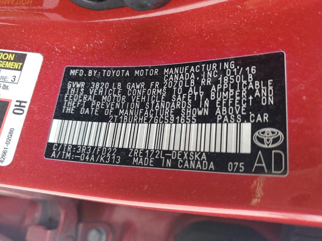 2016 Toyota Corolla - Image 13