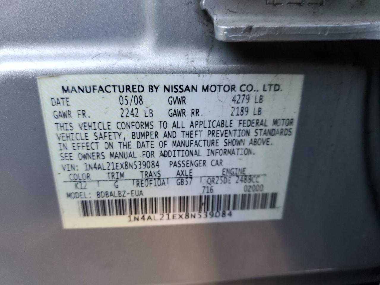 2008 Nissan Altima - Image 12