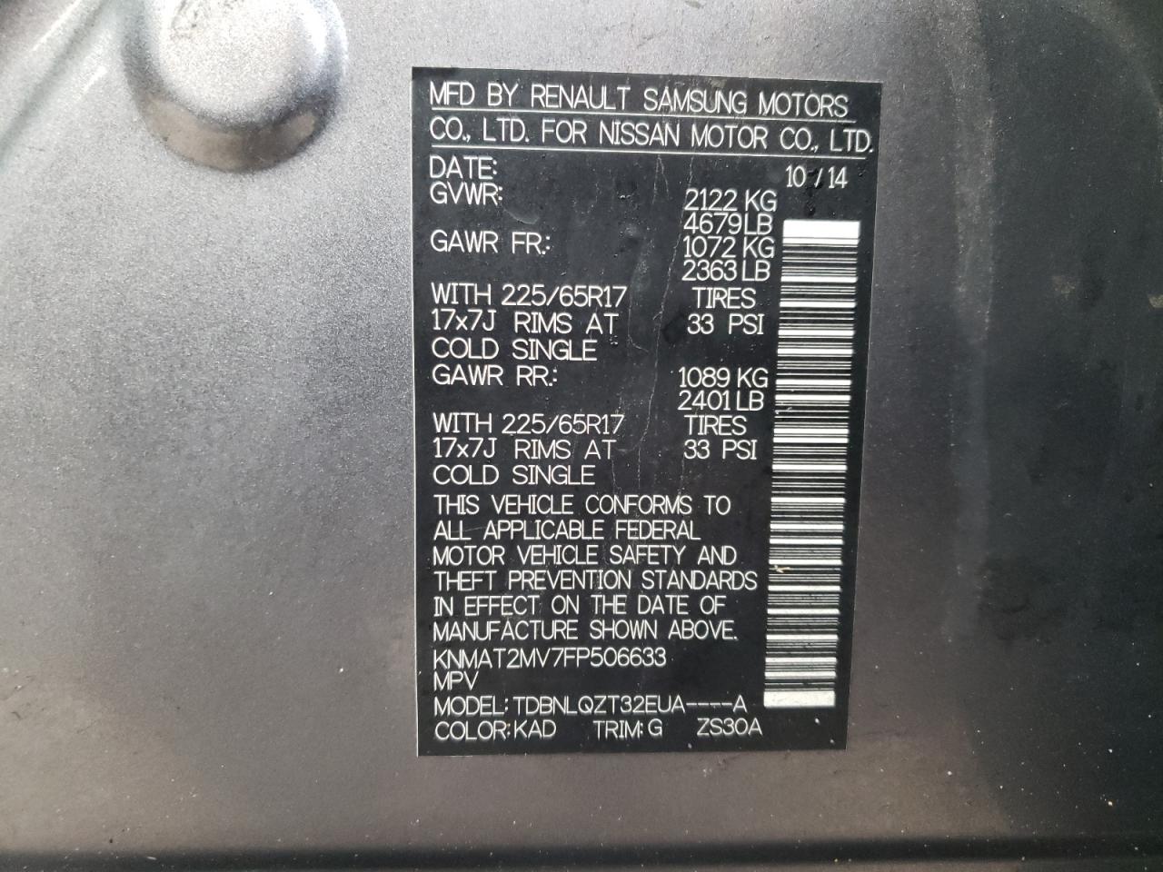 2015 Nissan Rogue - Image 13
